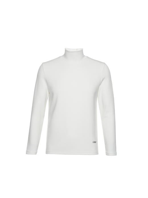 callisto白色粘纤混纺长袖T恤 商品图0