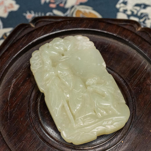玉雕寿星牌挂饰 商品图1