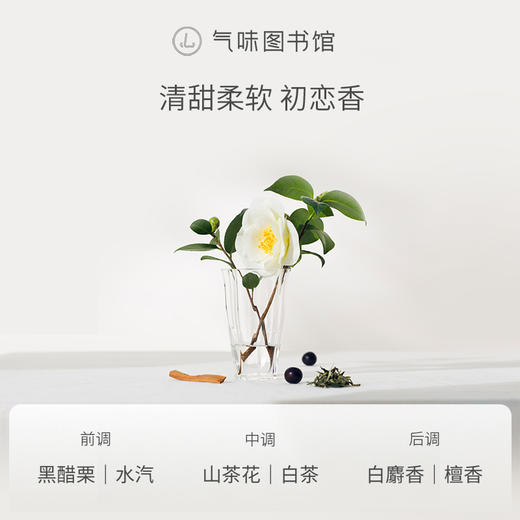 【花香调香水 -纯白无暇】气味图书馆纯白山茶花香水50ml 商品图2