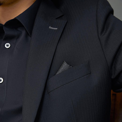 【婚礼季/毛料套西】柒牌西服男套装2025秋冬新款含羊毛商务正装西装礼服	127C71080 商品图2