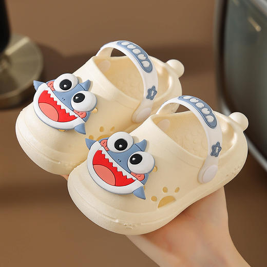 【小萌宠来袭 宝宝卡通凉拖鞋】新款儿童拖鞋 男童夏季洞洞鞋 包头防滑软底宝宝 小男孩女童凉拖-QQ 商品图8