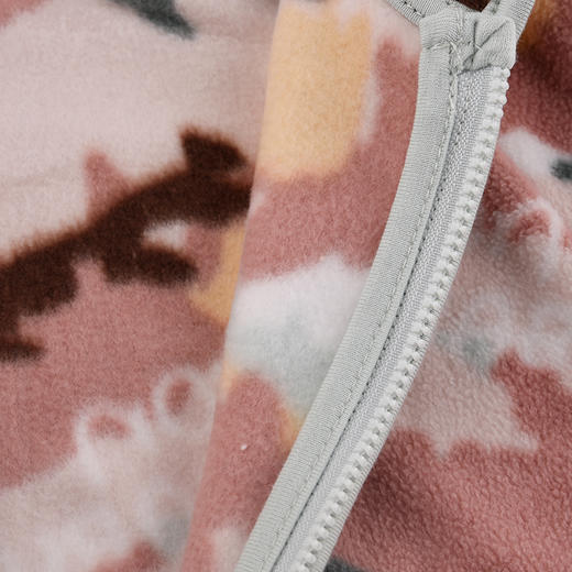 棉果果秋季新品女童无帽百搭满印加绒加厚外套摇粒绒外套M322100424424 商品图4