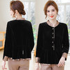 MC 707妈妈秋装金丝绒上衣时尚洋气小衫 商品缩略图2