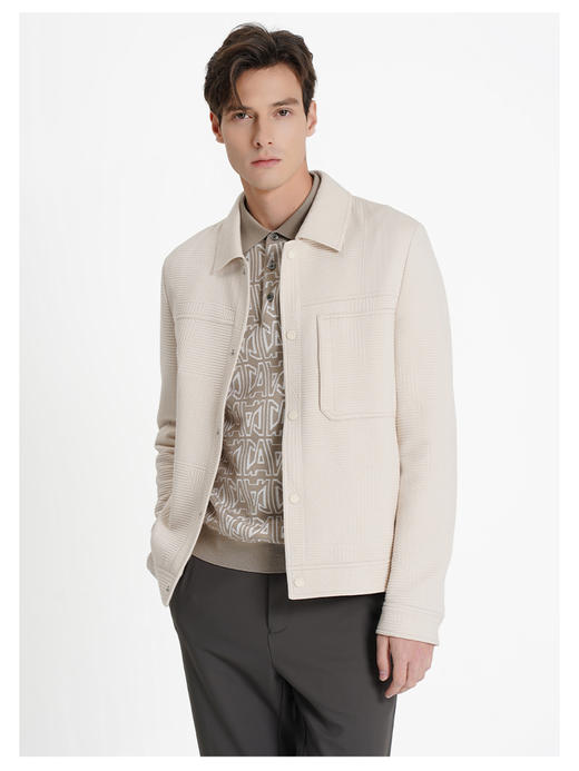 callisto乐行系列米色棉混纺外套 商品图2