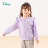 迪士尼童装春秋新款女孩黛丝公主印花甜美外套连帽时尚休闲运动服233S1854 商品缩略图2
