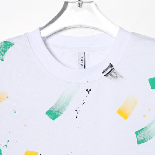 T520夏季短袖上衣男士夏季宽松设计师圆领满印印花T恤 商品图2