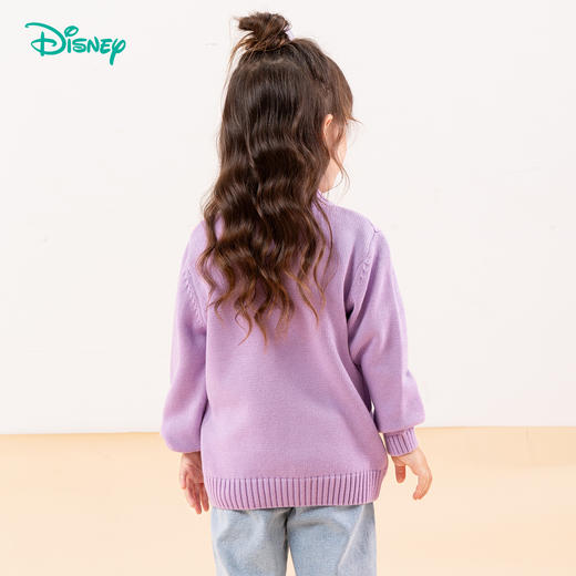 迪士尼女童纯棉套头毛衣春秋宝宝长袖针织毛衫文艺线衣潮针织套头上衣ZD3DS030 商品图4