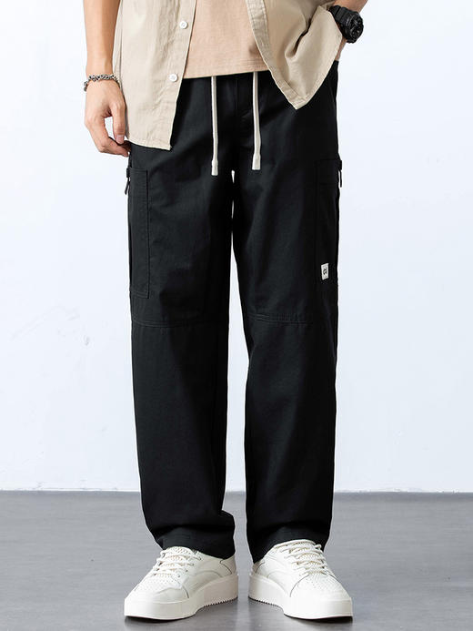 赤兔嗨购纯棉休闲裤男宽松直筒男裤2024年新款直筒宽松工装裤 商品图10