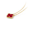 【国内现货预定】Van Cleef & Arpels 梵克雅宝 Vintage Alhambra四叶草系列 18K黄金+红玉髓 女士吊坠 /项链 VCARD38500 商品缩略图2