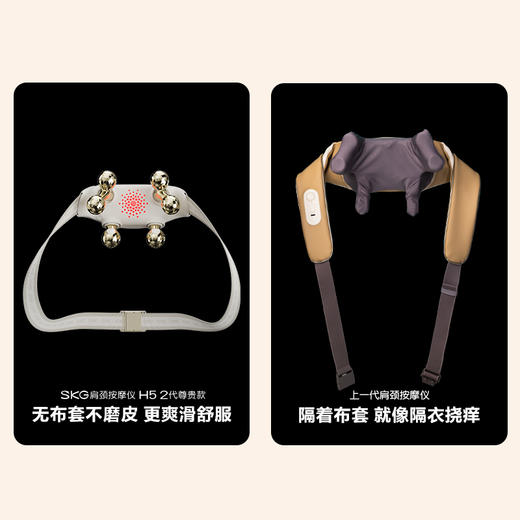 skg颈椎按摩器 晶钻肩颈披肩 斜方肌腿腰背脖子全身按摩仪 H5-2 商品图2