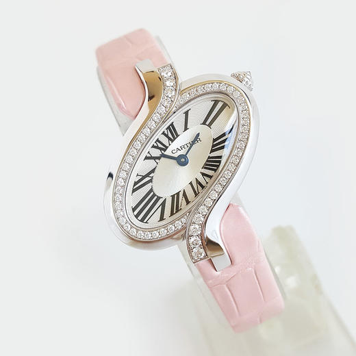 【95新正品】CARTIER 卡地亚CAPTIVE DE CARTIER系列18K白金/镶嵌原厂钻石30.78x36.07MM石英机芯WG800014 150724NJS33 商品图3
