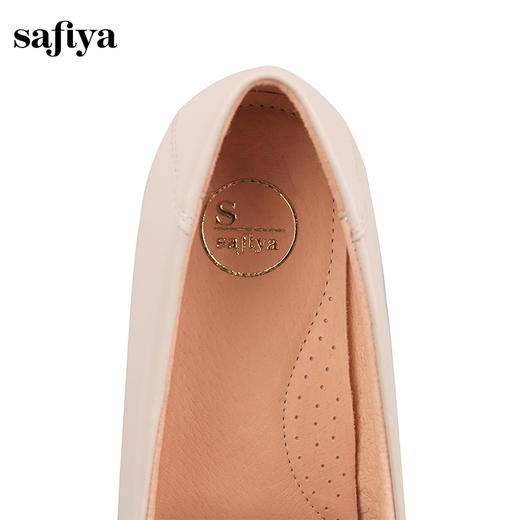 Safiya/索菲娅2024秋新款真皮蝴蝶结镂空浅口休闲防滑平底单鞋 SF43111402 商品图7