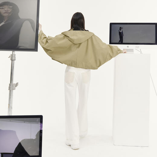 【商场同款】麦檬春秋Pure:Moment:短款风衣4E2260021 商品图3