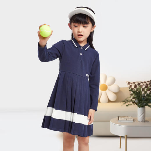 女童长袖连衣裙秋季新款安奈儿童装EG433576 商品图1