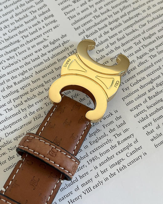 THS 8.3-无 塞林家 新款logo压印牛皮腰带 CR222 商品图6