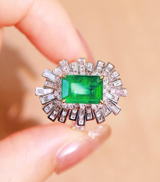 2.35ct 8.7mm 祖母绿戒指 商品图2
