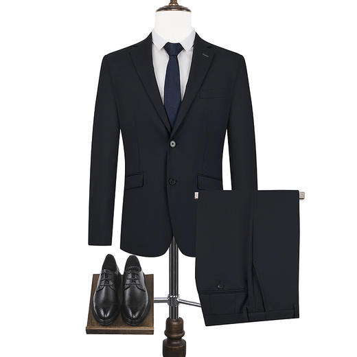 【婚礼季/毛料套西】柒牌西服男套装2025秋冬新款含羊毛商务正装西装礼服	127C71080 商品图4