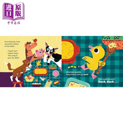 【中商原版】鸭子 鸭子 Lydia Nichols Duck Duck Gobble 英文原版 儿童纸板绘本 纸板书 动物故事图画书 进口低幼童书 亲子 商品图1