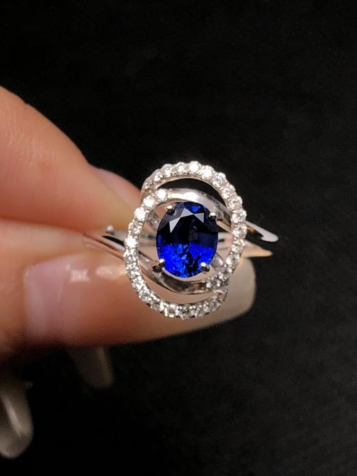 1.25ct 蓝宝石戒指 商品图2