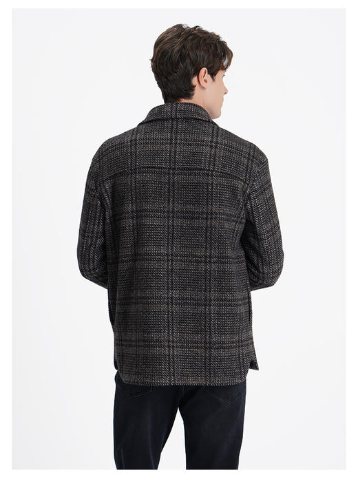 callisto咖啡色绵羊毛混纺外套 商品图4