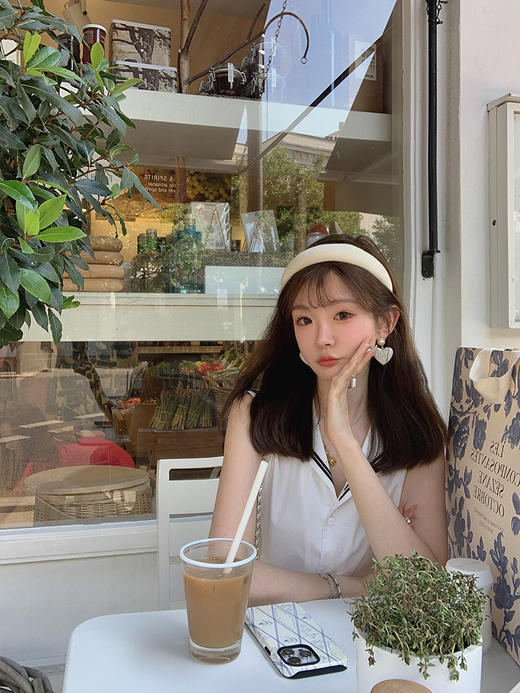 金蘑菇菇  reverie海街日记/ miu系海军套组 减龄海军领上衣+中裙 商品图2