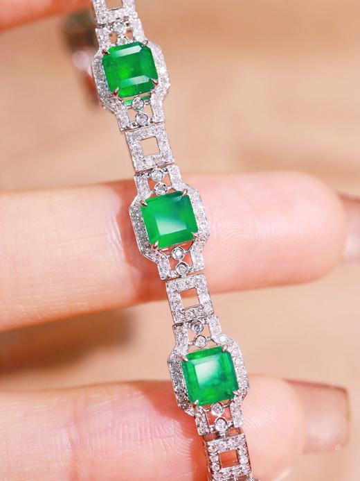 6.64ct 祖母绿手链 商品图1