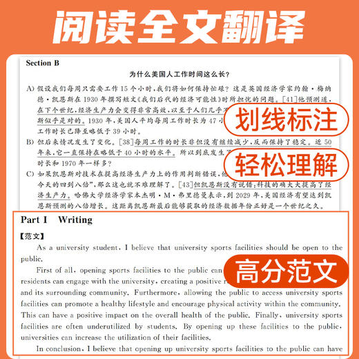 【砍价】四级历年真题 纸质版扫码听力 商品图3