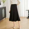 剩S 米思阳2026春季新款设计感黑色半身裙显瘦鱼尾裙a字大裙摆短裙女3168 商品缩略图1