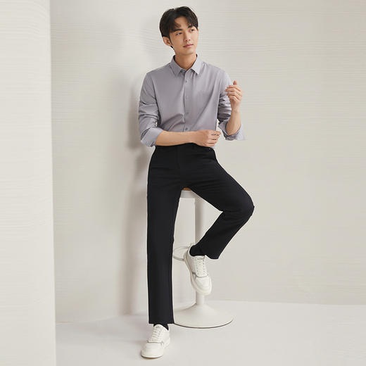 【含莫代尔】柒牌休闲裤男2024秋季新款直筒商务通勤上班男士长裤 127H70760 商品图3