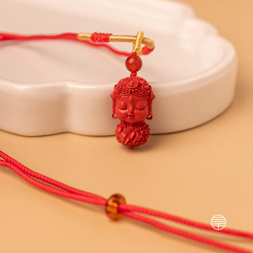 万物三千｜绿度母朱砂吊坠 项链 挂饰 饰品 车挂 商品图4