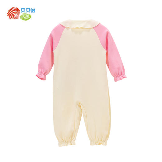 贝贝怡【娃娃领】婴幼连体衣春秋新款女童纯棉哈衣女宝宝亲肤透气爬爬服ZB3DL023 商品图6