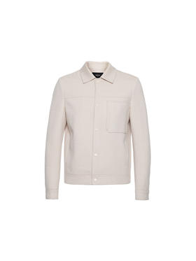 callisto乐行系列米色棉混纺外套