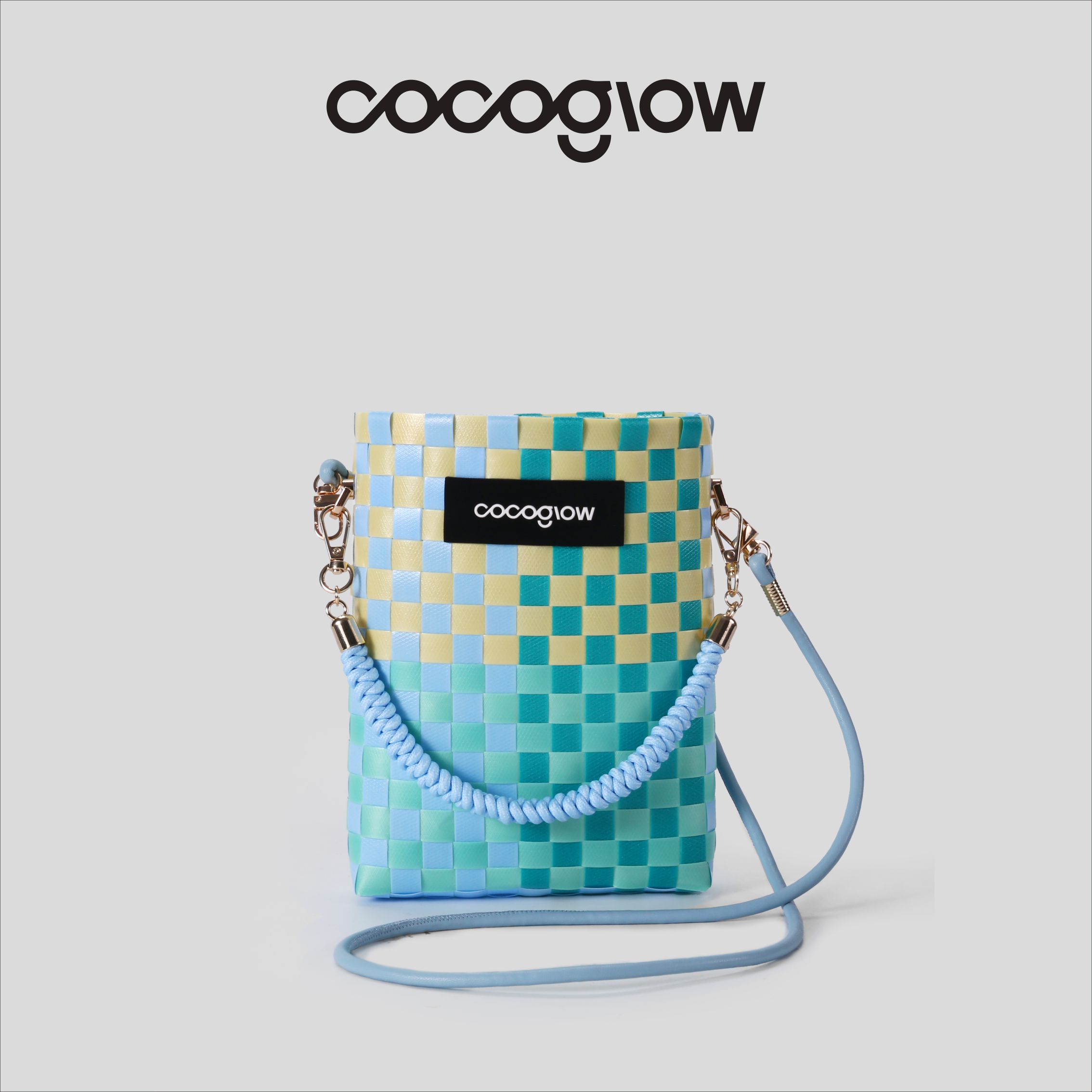 cocoglow ·Mintcandy_薄荷糖迷你托特女包手工编织包mini斜挎包