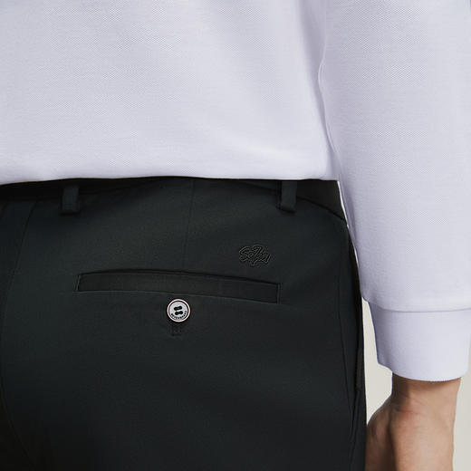 【含竹纤维】柒牌休闲长裤男2024秋季新款商务通勤上班修身直筒裤	127H70580 商品图2