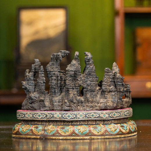 清 英石文房赏石（锦座） 商品图0