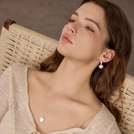 ARSIS｜星夜系列 丝光爱心双面项链 商品图2