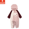 棉果果秋季新品女童撞色卡通爬服连帽连体衣M322720224408 商品缩略图1