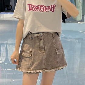 P&X设计师女装 牛仔短裤 824227370 咖色