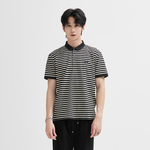 【新品上新】HX 夏季翻领短袖T恤S102423408101/02POLO杉 商品图5