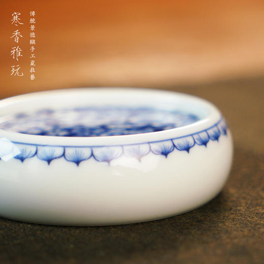 寒香雅玩青花万花盖置（缺货） 商品图2