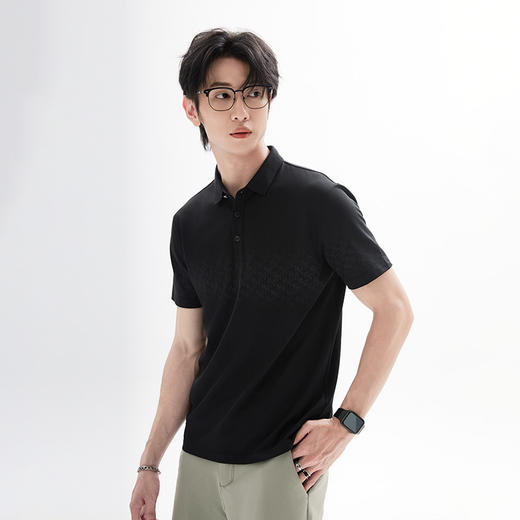 【新品上新】HX 春夏季休闲翻领短袖T恤Y102420161101/02/03POLO杉 商品图3