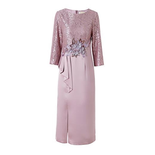 LC-2397新娘结婚礼服修身旗袍连衣裙气质高档喜妈妈嫁女儿礼服 商品图4