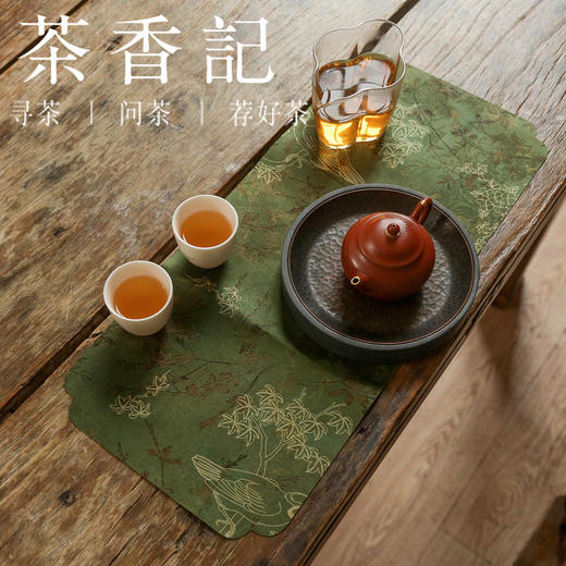 茶香记 混纺云纱一人席 六种花色 精致典雅 双面可用 携带方便 百搭好用 题材丰富 性价比高 商品图3