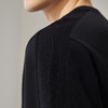 柒牌男装圆领卫衣2024秋季新款时尚提花拼接休闲百搭男士套头上衣	127W70410 商品缩略图2