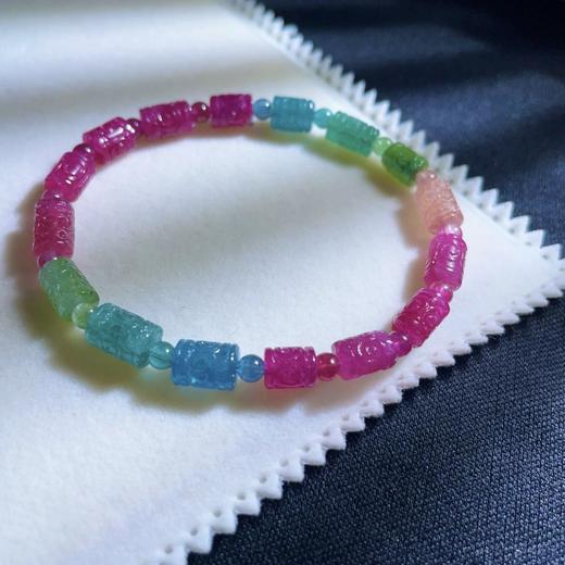 12.4g 雕刻碧玺手链 商品图1