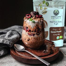 Family Farm Cacao未碱化生可可粉 可可脂 生可可塊(黑巧) 麦片 酸奶碗 生酮 冲饮粉