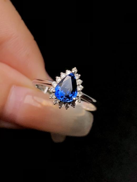 1.13ct 蓝宝石戒指 商品图0