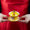 《衍福·龙凤和鸣》茶礼珍品套装 足金乾隆御笔衍福云佩  婚礼婚庆敬茶 龙凤茶杯 盖碗茶茶具 商品缩略图2