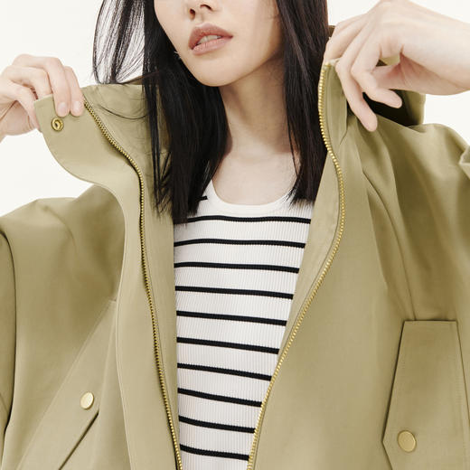 【商场同款】麦檬春秋Pure:Moment:短款风衣4E2260021 商品图4