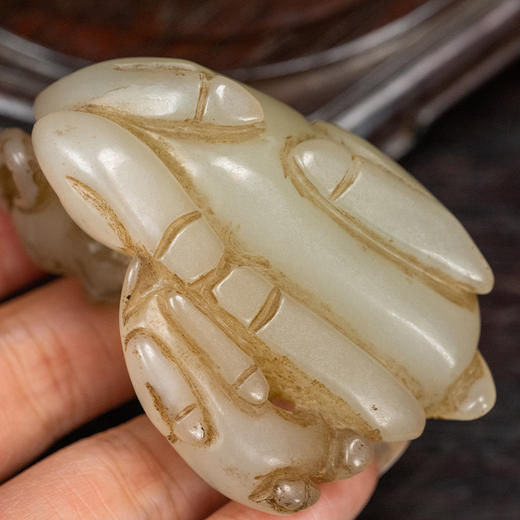 清 玉雕卧羊摆件 商品图4